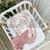 Кокон для новорожденного MSonya (Маленькая Соня) Baby Design Бабочки Розовый