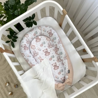 Кокон для новорожденного MSonya (Маленькая Соня) Baby Design Мягкие игрушки Бежевый - Фото 5