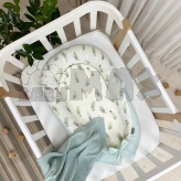 Кокон для новорожденного MSonya (Маленькая Соня) Baby Design Перо Мятный