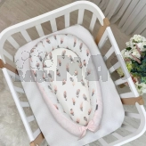 Кокон для новорожденного MSonya (Маленькая Соня) Baby Design Перо Пудровый