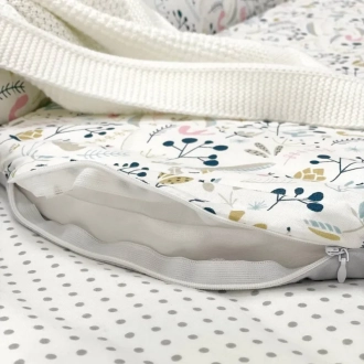 Кокон для новорожденного MSonya (Маленькая Соня) Baby Design Скандинавские бутоны Серый - Фото 3