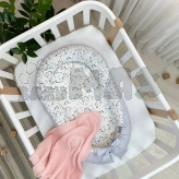 Кокон для новорожденного MSonya (Маленькая Соня) Baby Design Скандинавские бутоны Серый
