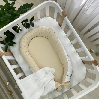 Кокон для новорожденного MSonya (Маленькая Соня) Baby Design Тедди Бежевый - Фото 3