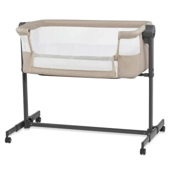 Кроватка приставная Kinderkraft Neste Up 2 Beige/Бежевый - Фото 1