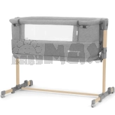 Приставная кроватка Kinderkraft Neste Grow Light Grey Full Wood/Серый