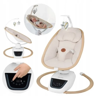 Кресло качели Lionelo Olivia Beige Natural/Бежевый - Фото 5