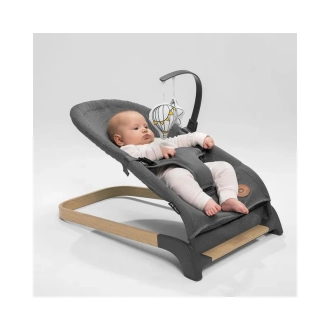 Кресло качалка Lionelo June Air Grey Graphite/Графитовый - Фото 5