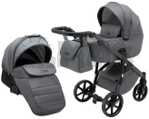 Коляска 2 в 1 Adamex Nola Natura 10 Stone/Серый