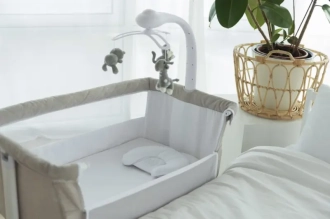 Ліжечко приставне 3 в 1 Carrello Bloom CRL-10304 Harmonia Beige/Бежевий - Фото 4