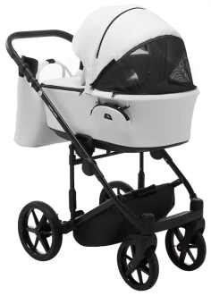 Коляска 2 в 1 Adamex Porto Light ECO SA-1 Білий - Фото 4