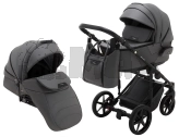 Коляска 2 в 1 Adamex Porto Light ECO SA-4 Темно-серый