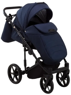 Коляска 2 в 1 Adamex Porto Light Tip TK-12 Темно-синий - Фото 4