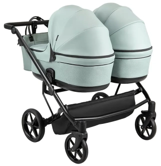 Коляска для двойни 2 в 1 Adamex Leo Duo Eco SA-20 Нефрит - Фото 7