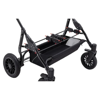 Коляска для двойни 2 в 1 Bair Sorento DUO BS-04 Графит/черный - Фото 6