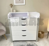 Комод пеленальный Престиж ДСП 90 см Бело-серый