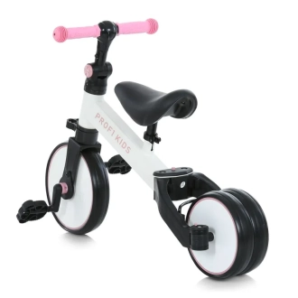 Велосипед беговел PROF1 KIDS 10/8д. MBB 1008 white Pink/Розовый - Фото 1