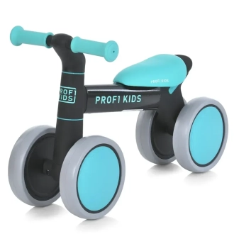 Беговел детский PROF1 KIDS 7д. MBB 1014-4 Черно-бирюзовый - Фото 4