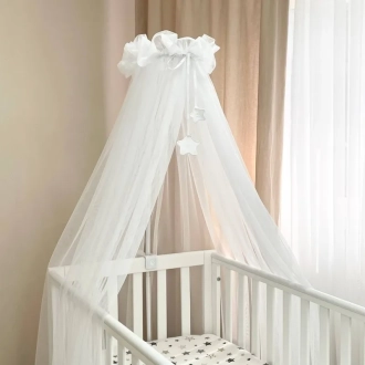 Балдахин MSonya (Маленькая Соня) Универсальный со звездочками 4м Белый - Фото 1