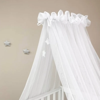 Балдахин MSonya (Маленькая Соня) Универсальный со звездочками 4м Белый - Фото 3
