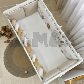 Бортики в кроватку MSonya (Маленькая Соня) Арт Дизайн Альпака с простыней Бежевый