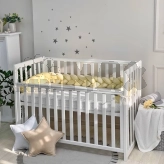 Бортик-коса в кроватку MSonya (Маленькая Соня) 220 см Банан