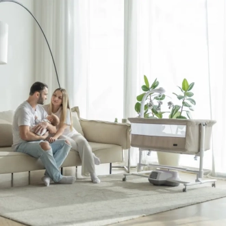 Кроватка приставная 3 в 1 Carrello Bloom CRL-10304 Anchor Grey /1/ Серый - Фото 16