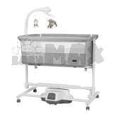 Кроватка приставная 3 в 1 Carrello Bloom CRL-10304 Anchor Grey /1/ Серый