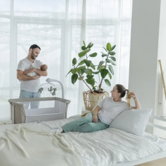 Ліжечко приставне 3 в 1 Carrello Bloom CRL-10304 Cream Beige /1/ Бежевий - Фото 3