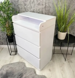 Комплект меблів Babymax Ліжечко Ельза і Комод-70 Білий - Фото 6