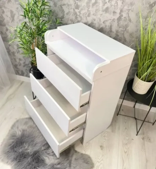 Комплект мебели Babymax Кроватка Эльза и Комод-70 Бело-буковый - Фото 2