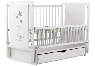 Комплект мебели Babymax Кроватка Медвежонок и Комод-80 Белый - Фото 4