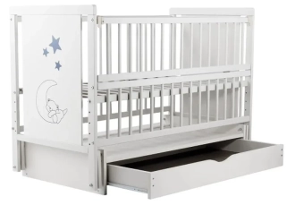 Комплект мебели Babymax Кроватка Медвежонок и Комод-80 Белый - Фото 5