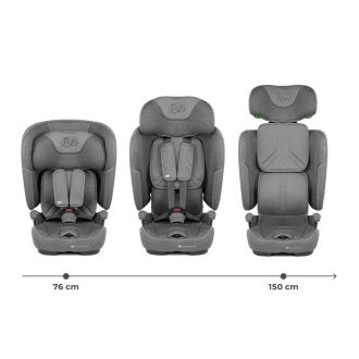 Автокресло 76–150 см Kinderkraft Fix2Go i-Size Grey/Серый - Фото 4