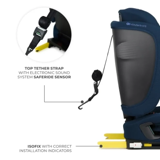 Автокресло 76–150 см Kinderkraft Fix2Go i-Size Navy/Синий - Фото 2