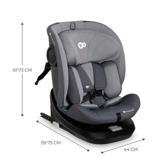 Автокресло 0–36 кг Kinderkraft i-Grow i-Size Grey/Серый - Фото 3