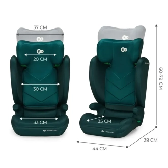 Автокрісло 100–150 см Kinderkraft i-Spark Green/Зелений - Фото 2