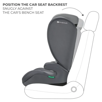 Автокрісло 100–150 см Kinderkraft i-Spark Grey/Сірий - Фото 3