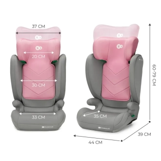 Автокрісло 100–150 см Kinderkraft i-Spark Pink/Рожевий - Фото 2