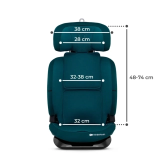 Автокресло 76–150 см Kinderkraft Oneto3 i-Size Harbour Blue/Зеленый - Фото 5