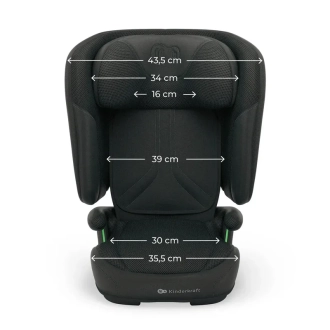 Автокресло 100–150 см Kinderkraft Unity 2 i-Size Black/Черный - Фото 3