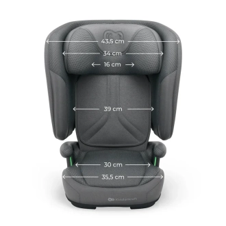 Автокресло 100–150 см Kinderkraft Unity 2 i-Size Grey/Серый - Фото 5