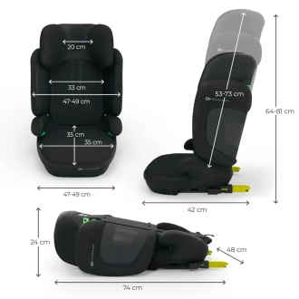 Автокрісло 100–150 см Kinderkraft Xpand 2 PRO i-Size Black/Чорний - Фото 6