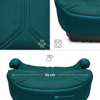 Автокресло бустер 125–150 см Kinderkraft i-Boost 2 Pro Green/Зеленый - Фото 1
