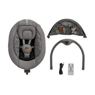 Кресло-качалка Kinderkraft Lumi 2 Dark Grey/Темно-серый - Фото 1