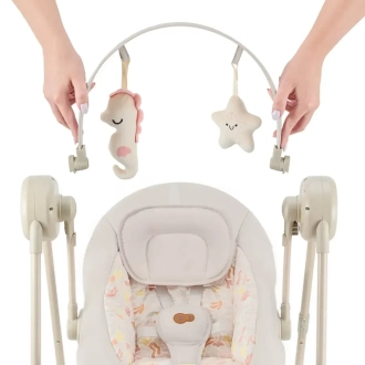 Кресло-качалка Kinderkraft Swingee Beige/Бежевый - Фото 1