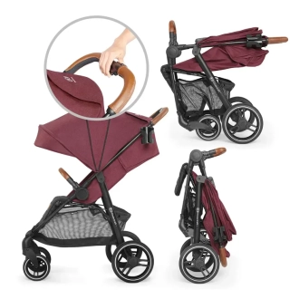 Коляска прогулочная Kinderkraft Grande 2020 Burgundy/Бордовый - Фото 6