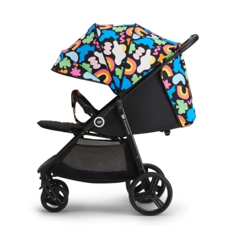 Коляска прогулочная Kinderkraft Grande Plus Happy Shapes/Черный - Фото 4