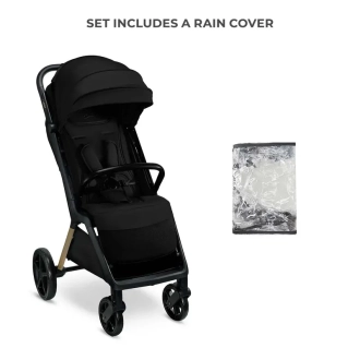 Коляска прогулочная Kinderkraft Loom Black/Черный - Фото 5