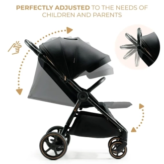 Коляска прогулочная Kinderkraft Mitzy Ink Black/Черный - Фото 4