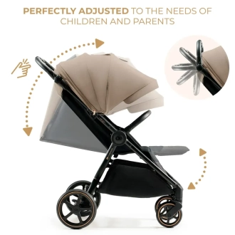 Коляска прогулянкова Kinderkraft Mitzy Linen Beige/Бежевий - Фото 5